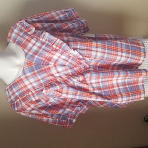 NWT Terra &Sky ruffled blouse top sz 3X